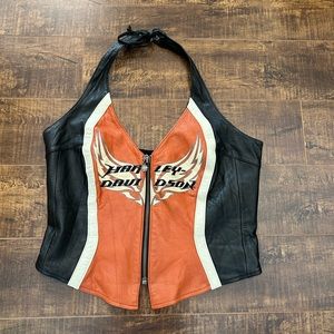 Harley-Davidson leather halter